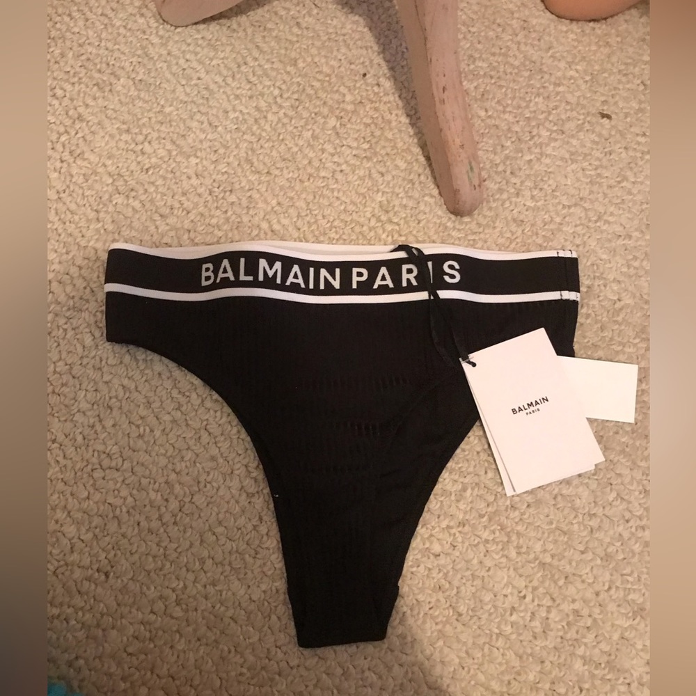 Balmain nwt box complete black underwear size 38 $165 Last PAIR!
